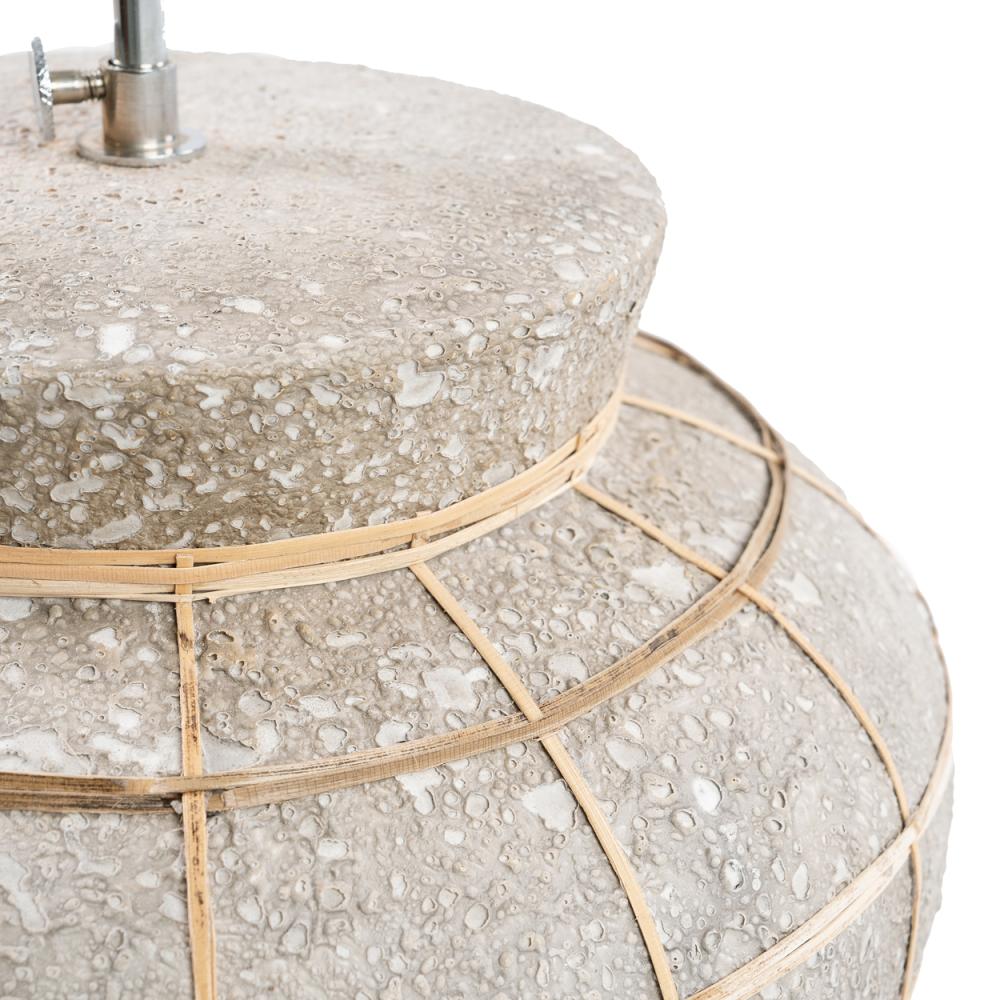 KITHIRA TABLE LAMP | NATURAL + CONCRETE - Green Design Gallery