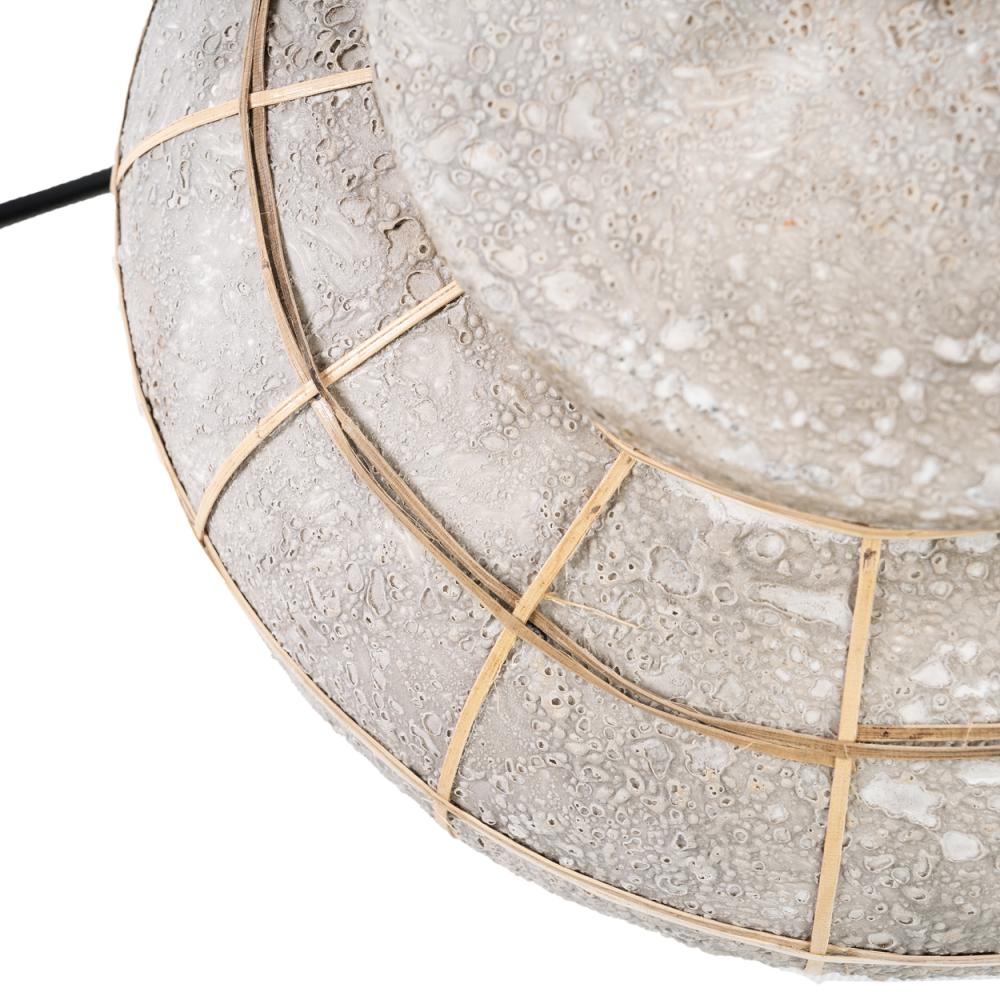 KITHIRA TABLE LAMP | NATURAL + CONCRETE - Green Design Gallery