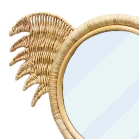 KOALA WALL MIRROR | NATURAL RATTAN - Green Design Gallery