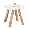 KOTA TEAK SIDE TABLE | RESIN TOP - Green Design Gallery