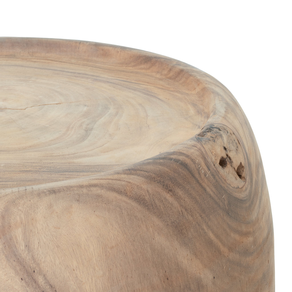 KUNYE SIDE TABLE + STOOL | NATURAL - Green Design Gallery