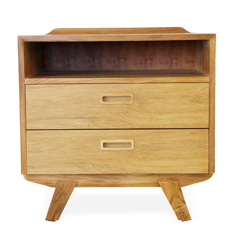 LARCTIC (BED)SIDE TABLE | NATURAL TEAK - Green Design Gallery