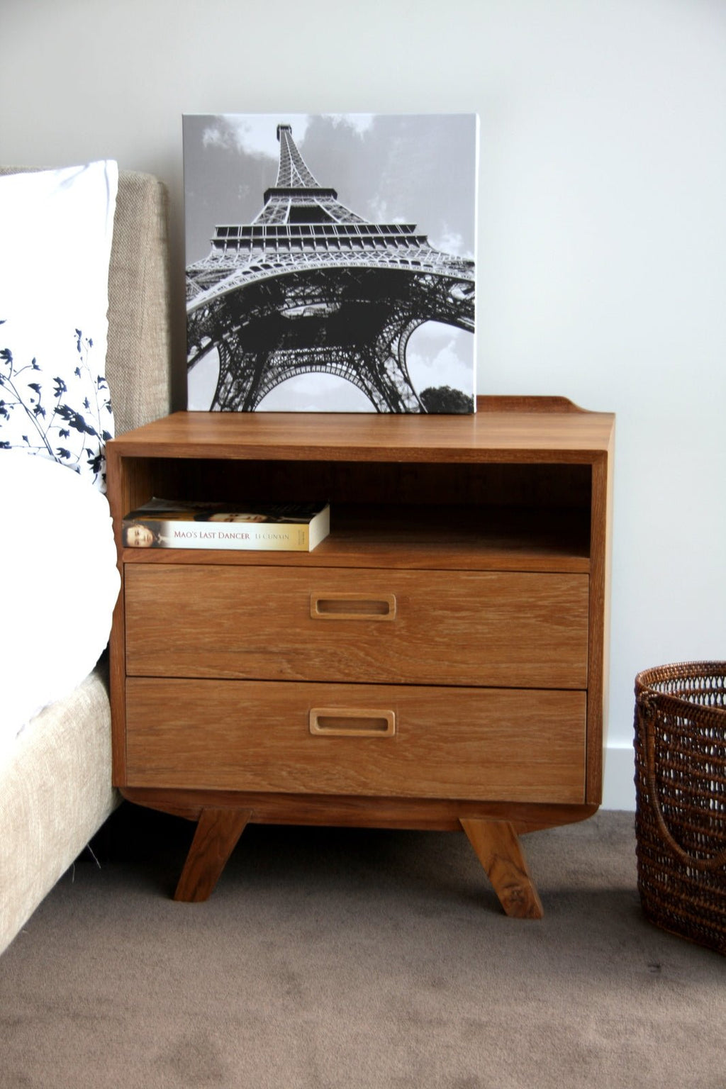 LARCTIC (BED)SIDE TABLE | NATURAL TEAK - Green Design Gallery