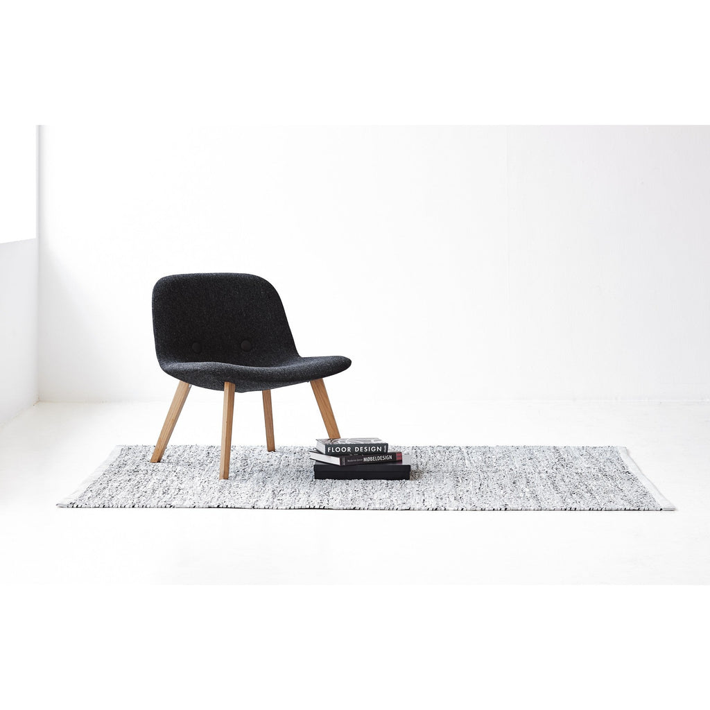 Leather Remnants Rug | Grey - Green Design Gallery