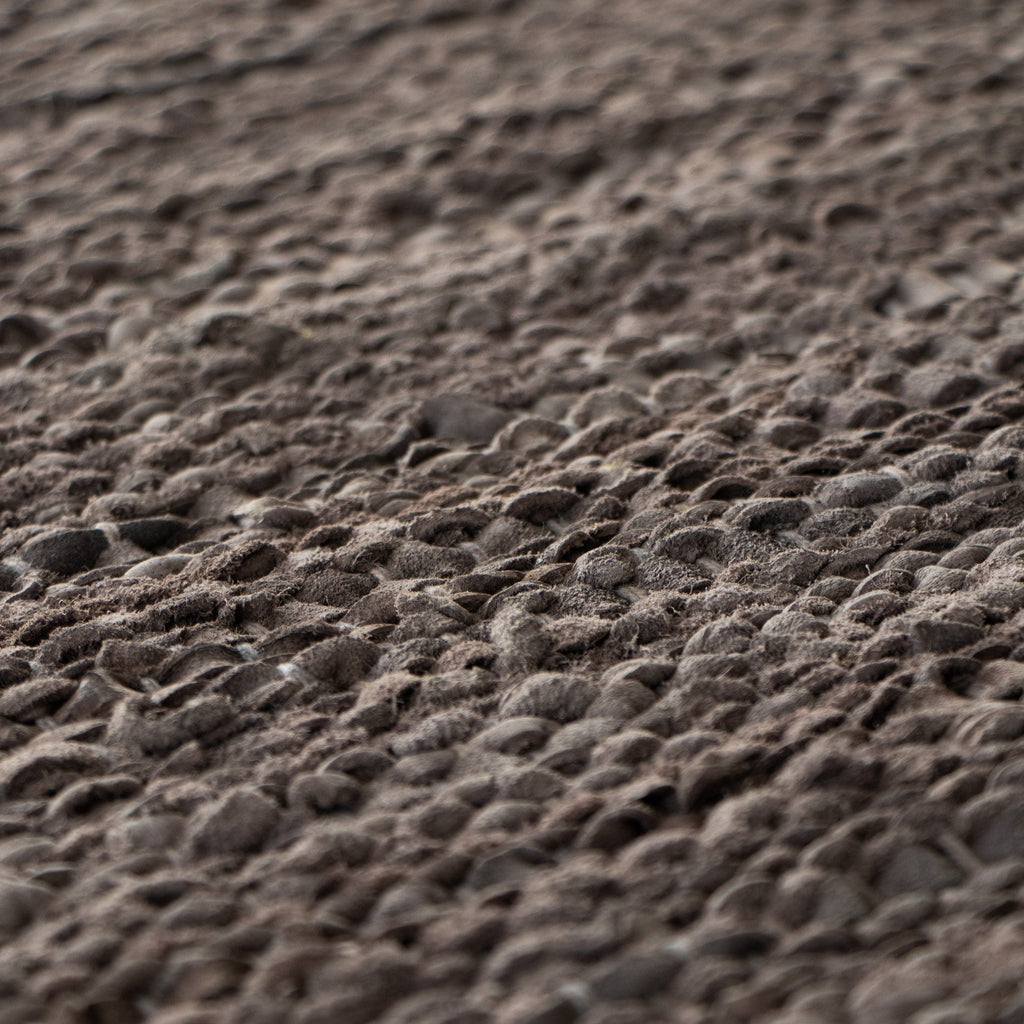 Leather Remnants Rug | Wood - Green Design Gallery