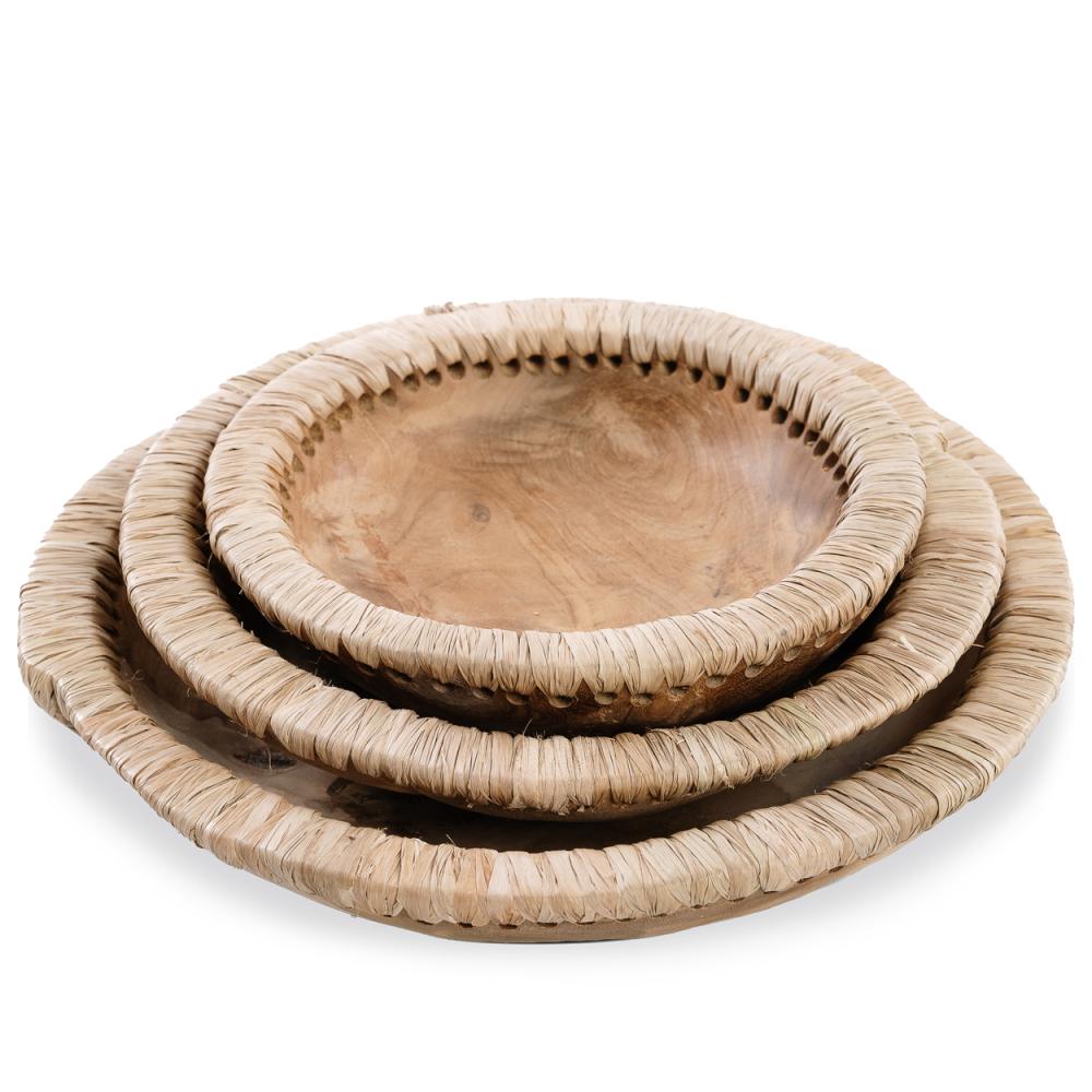 LIKEME TEAK BOWL | NATURAL | 3 SIZES - Green Design Gallery