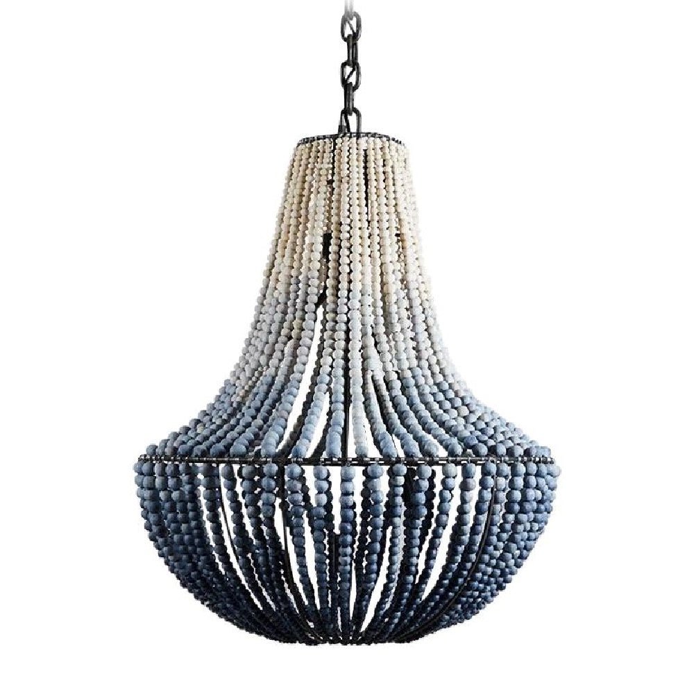 LIM Ink Ombre / Handmade Clay Beaded Chandelier - Green Design Gallery