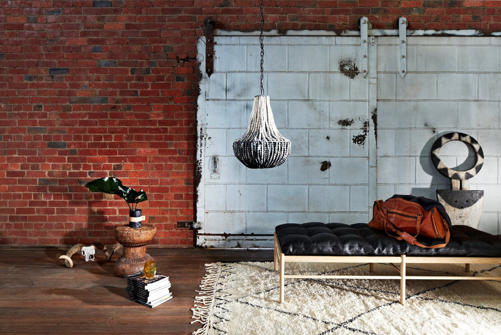 LIM Ombre / Handmade Clay Beaded Chandelier - Green Design Gallery