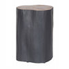 Log Side Table + Stool | Black - Green Design Gallery