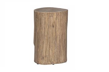 Log Side Table + Stool | Natural - Green Design Gallery