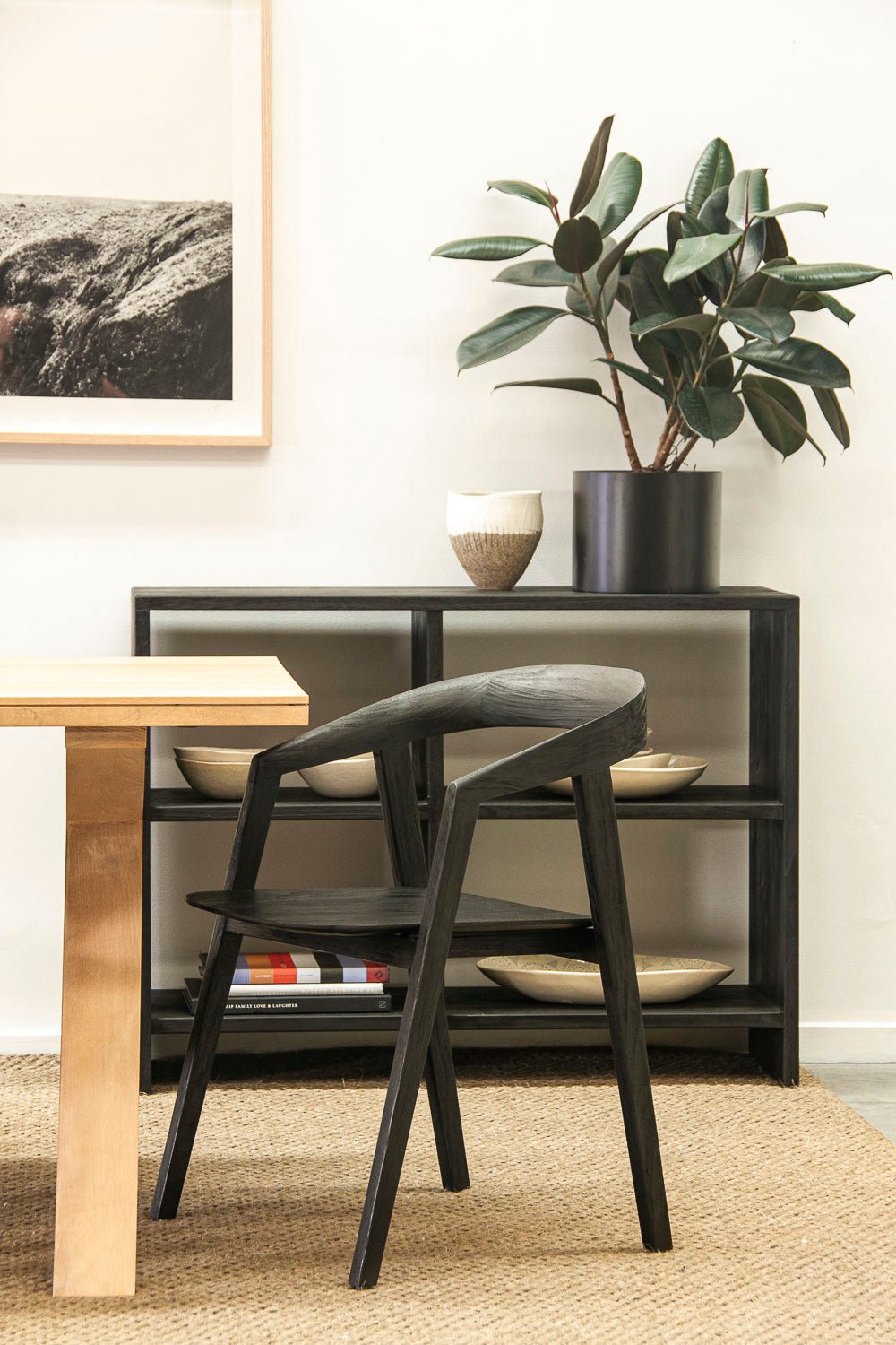 LOGAN ARC ARMCHAIR / CHARCOAL RECLAIMED TEAK - Green Design Gallery