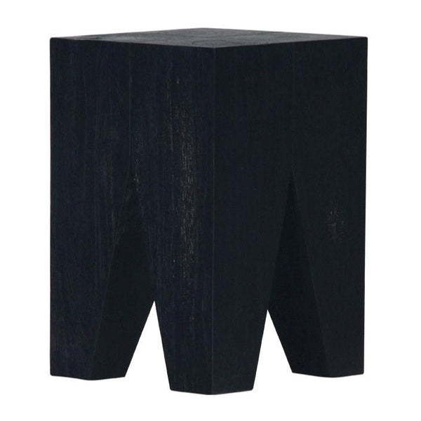 LOGAN STOOL + SIDE TABLE | BLACK - Green Design Gallery