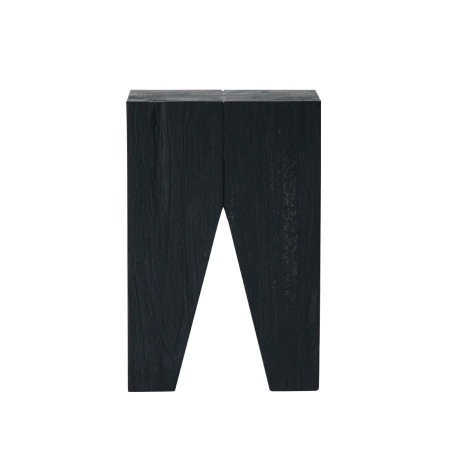 LOGAN STOOL + SIDE TABLE | BLACK - Green Design Gallery