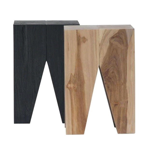 LOGAN STOOL + SIDE TABLE | BLACK - Green Design Gallery