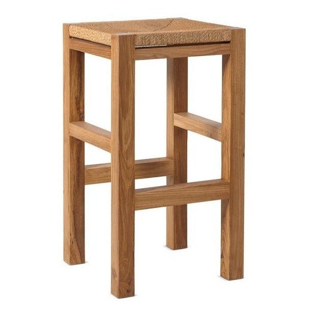 LOGAN WEAVE BARSTOOL | RECLAIMED TEAK - Green Design Gallery