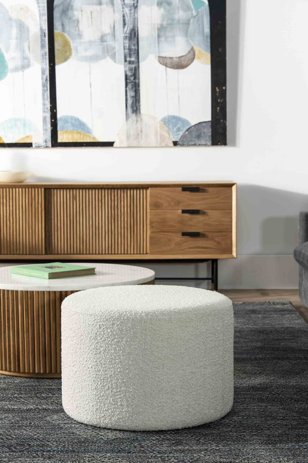 LOLA SMALL OTTOMAN | 2 COLOR CHOICES - Green Design Gallery