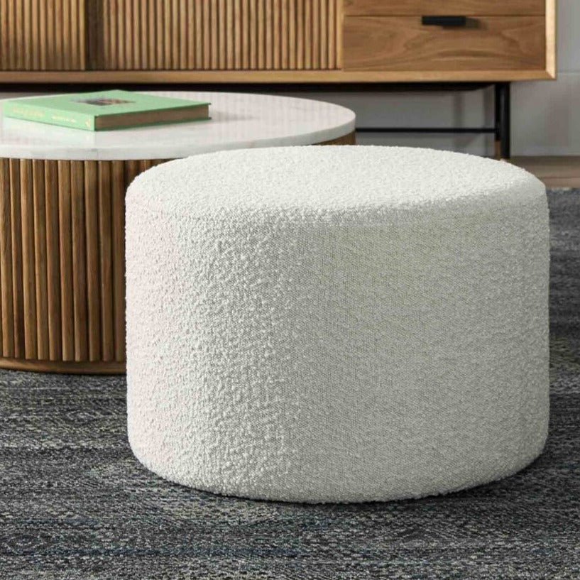 LOLA SMALL OTTOMAN | 2 COLOR CHOICES - Green Design Gallery