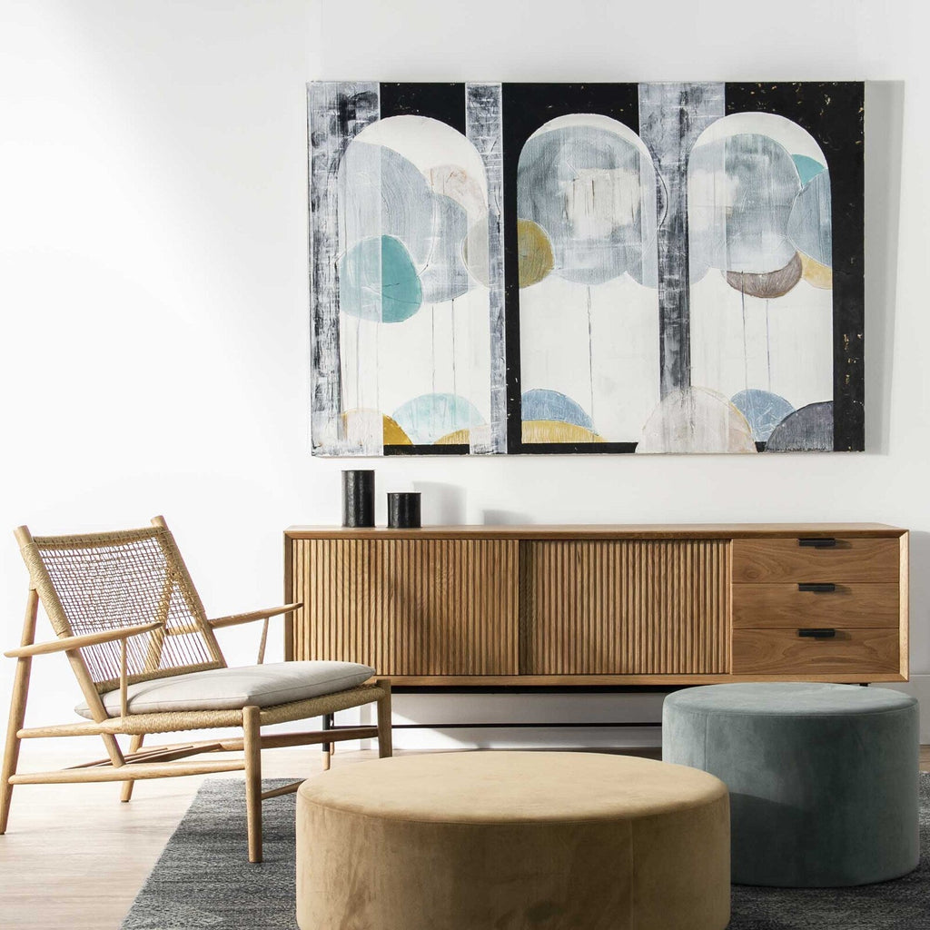 LOLA SMALL OTTOMAN | 2 COLOR CHOICES - Green Design Gallery