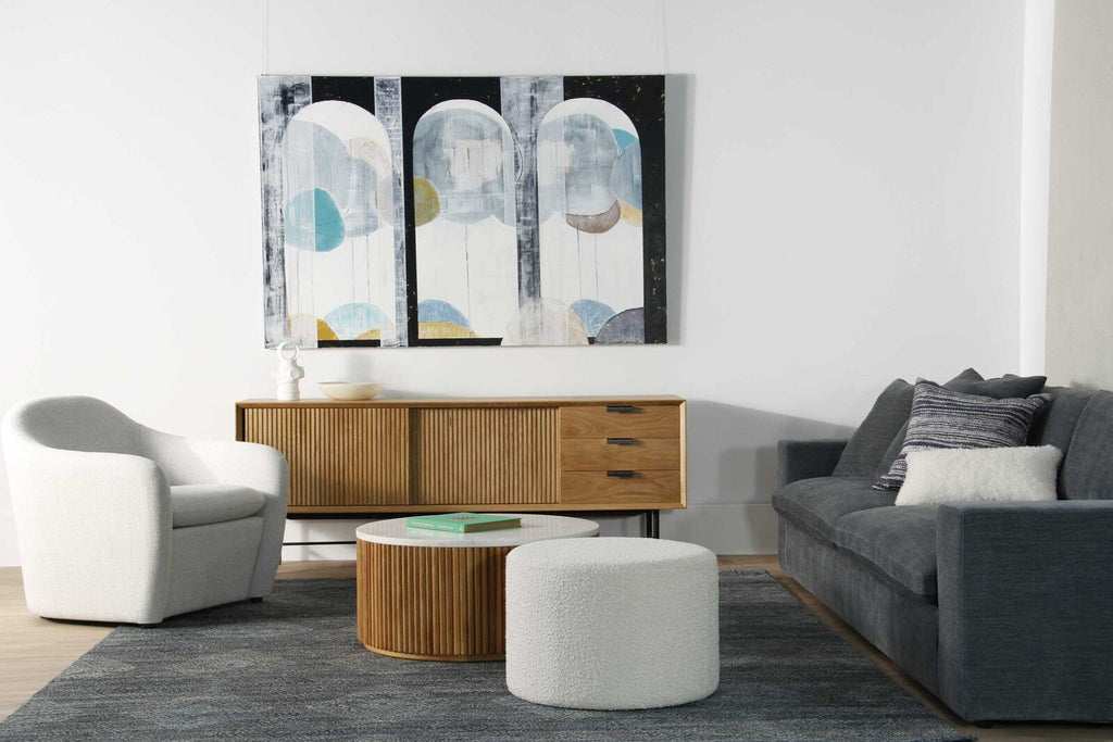 LOLA SMALL OTTOMAN | 2 COLOR CHOICES - Green Design Gallery