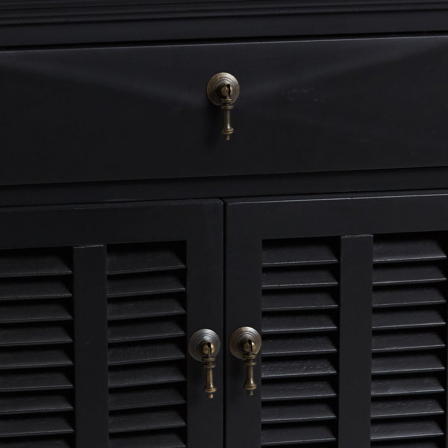 LOUVRE (BED)SIDE TABLE | BLACK - Green Design Gallery