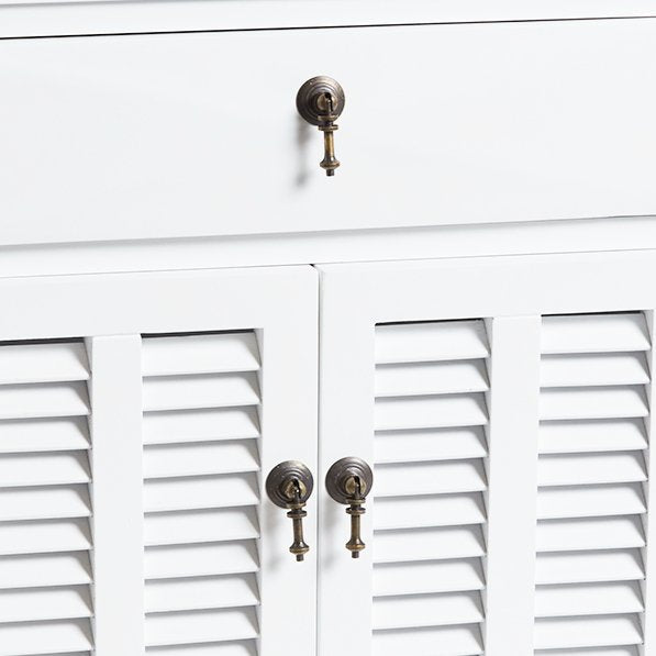 LOUVRE (BED)SIDE TABLE | WHITE - Green Design Gallery