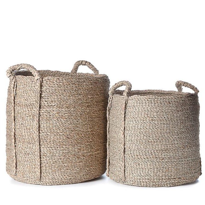 LUCAS ROUND BASKETS | NATURAL | SET OF 2 - Green Design Gallery