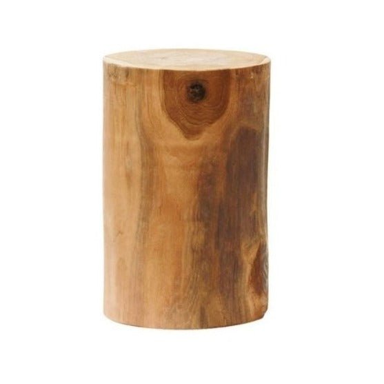 LUCAS ROUND SIDE TABLE - STOOL | RECLAIMED TEAK | NATURAL - Green Design Gallery
