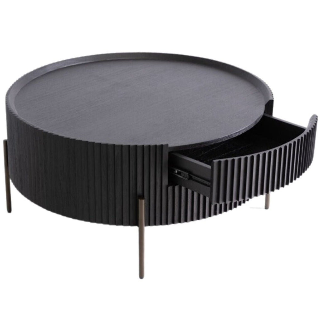 MAJA COFFEE TABLE | 1-DRAWER | BLACK - Green Design Gallery