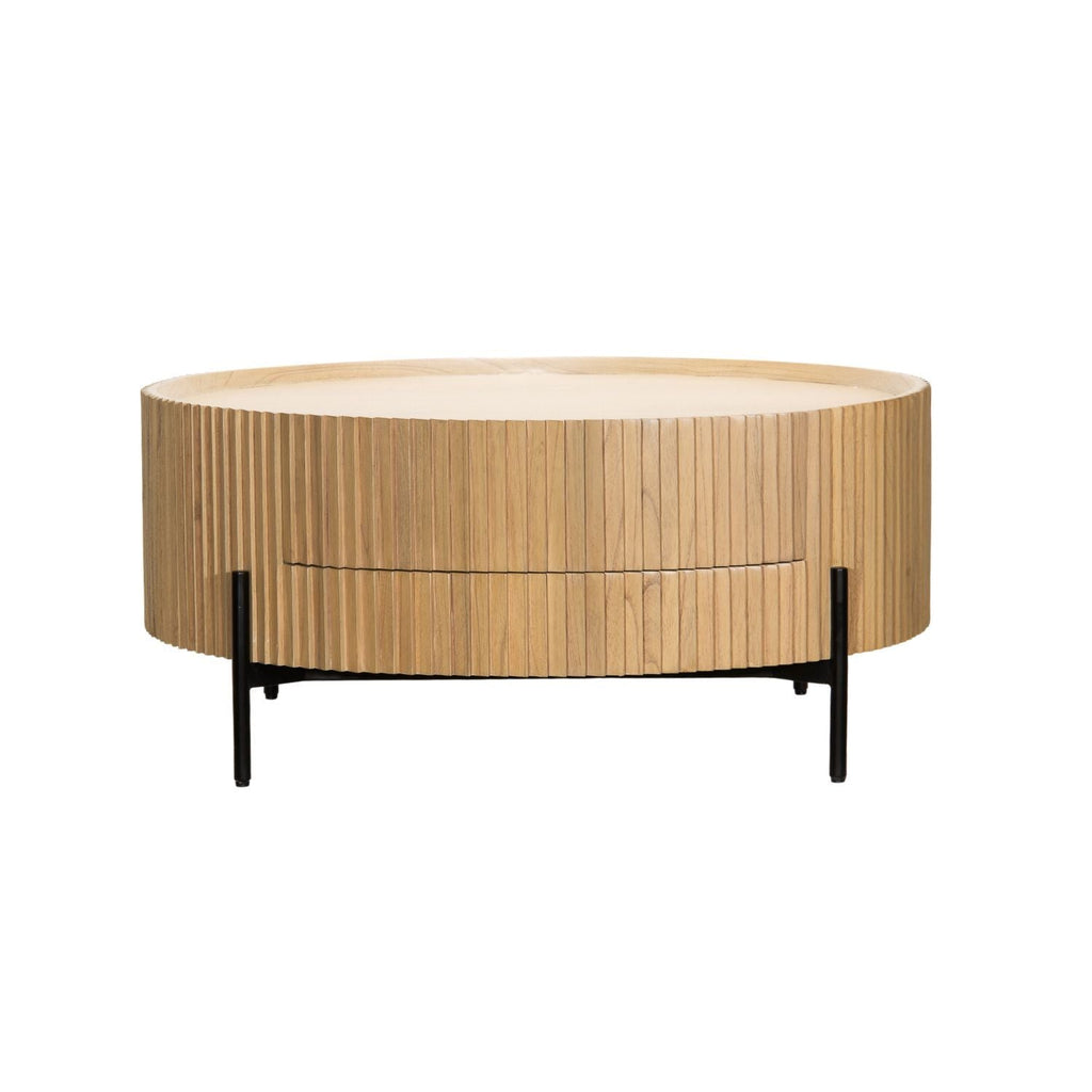 MAJA COFFEE TABLE | 1-DRAWER | NATURAL - Green Design Gallery