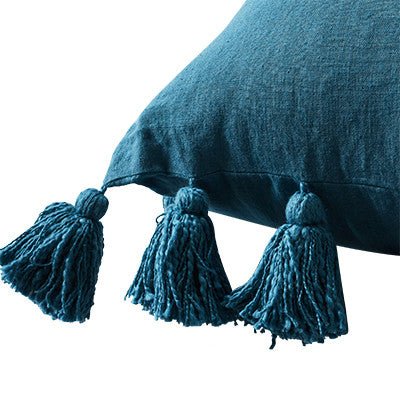 MAJORELLE HERITAGE LINEN CUSHION / PACIFIC BLUE - Green Design Gallery