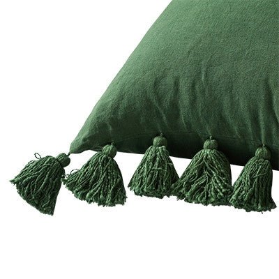 MAJORELLE HERITAGE LINEN CUSHION / SEA GREEN - Green Design Gallery