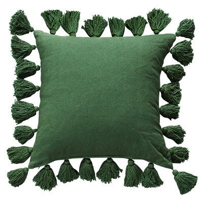 MAJORELLE HERITAGE LINEN CUSHION / SEA GREEN - Green Design Gallery