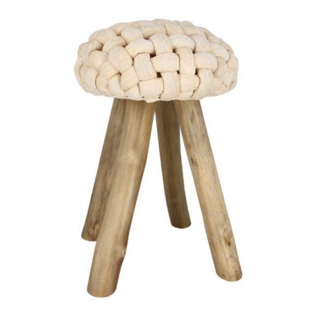 MAKUSSAR TEAK STOOL - Green Design Gallery