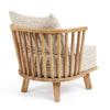 MALAWI ONE-SEATER SOFA CHAIR | BEIGE | RECLAIMED TEAK | IN-OUTDOORS - Green Design Gallery