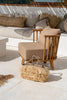 MALAWI ONE-SEATER SOFA CHAIR | SAND | RECLAIMED TEAK | IN-OUTDOORS - Green Design Gallery