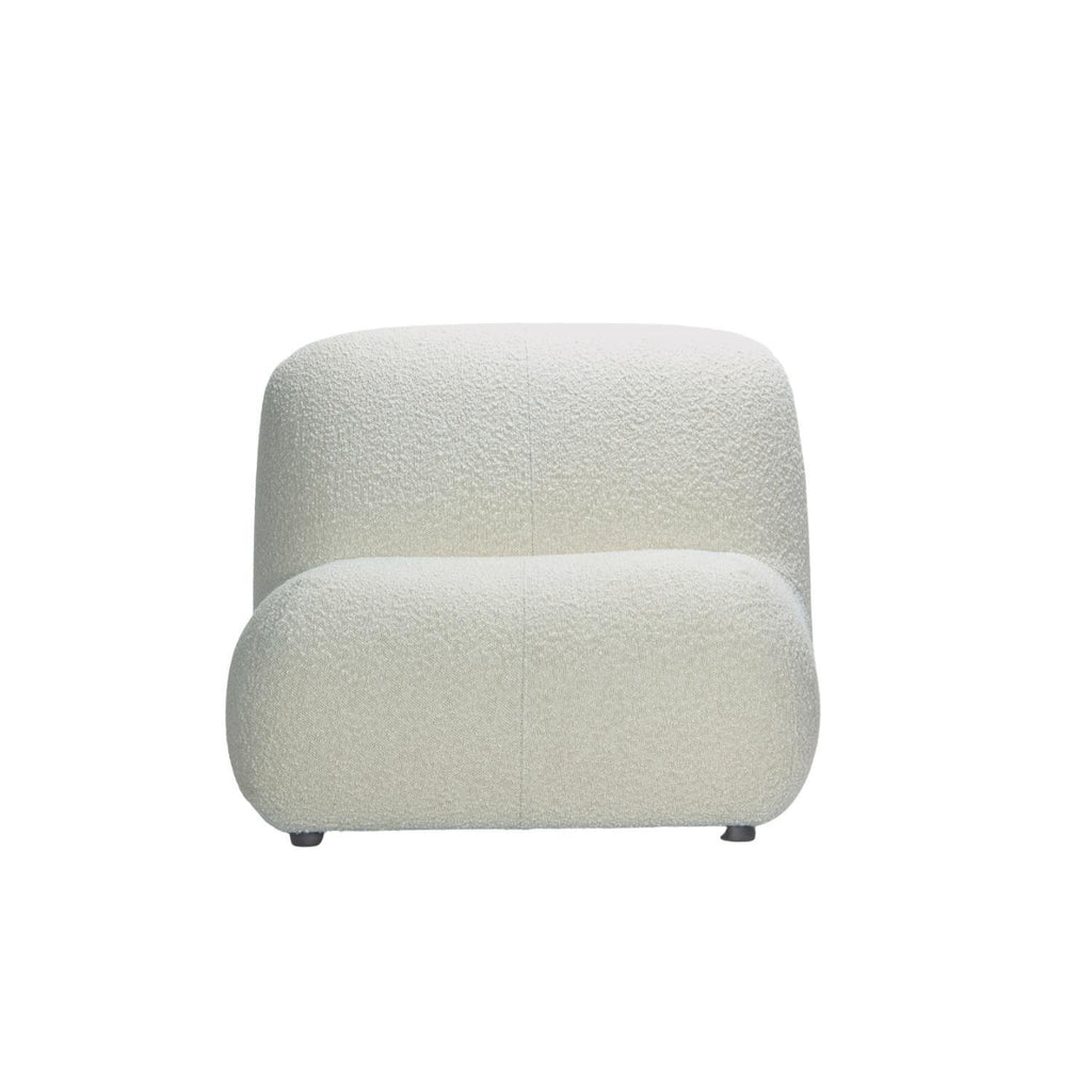 MARGOT SOFA | ONE SEATER | NATURAL BOUCLE - Green Design Gallery