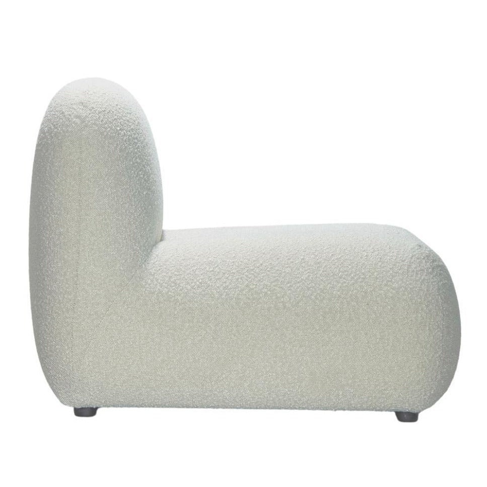 MARGOT SOFA | ONE SEATER | NATURAL BOUCLE - Green Design Gallery