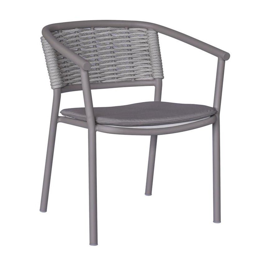 MARO ARMCHAIR / SANDSTONE + LIGHT GREY (INDOOR-OUTDOOR) - Green Design Gallery