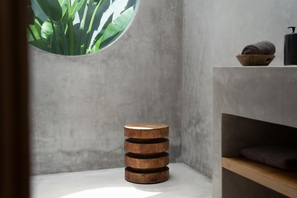 MASSAKA SIDE TABLE + STOOL - Green Design Gallery