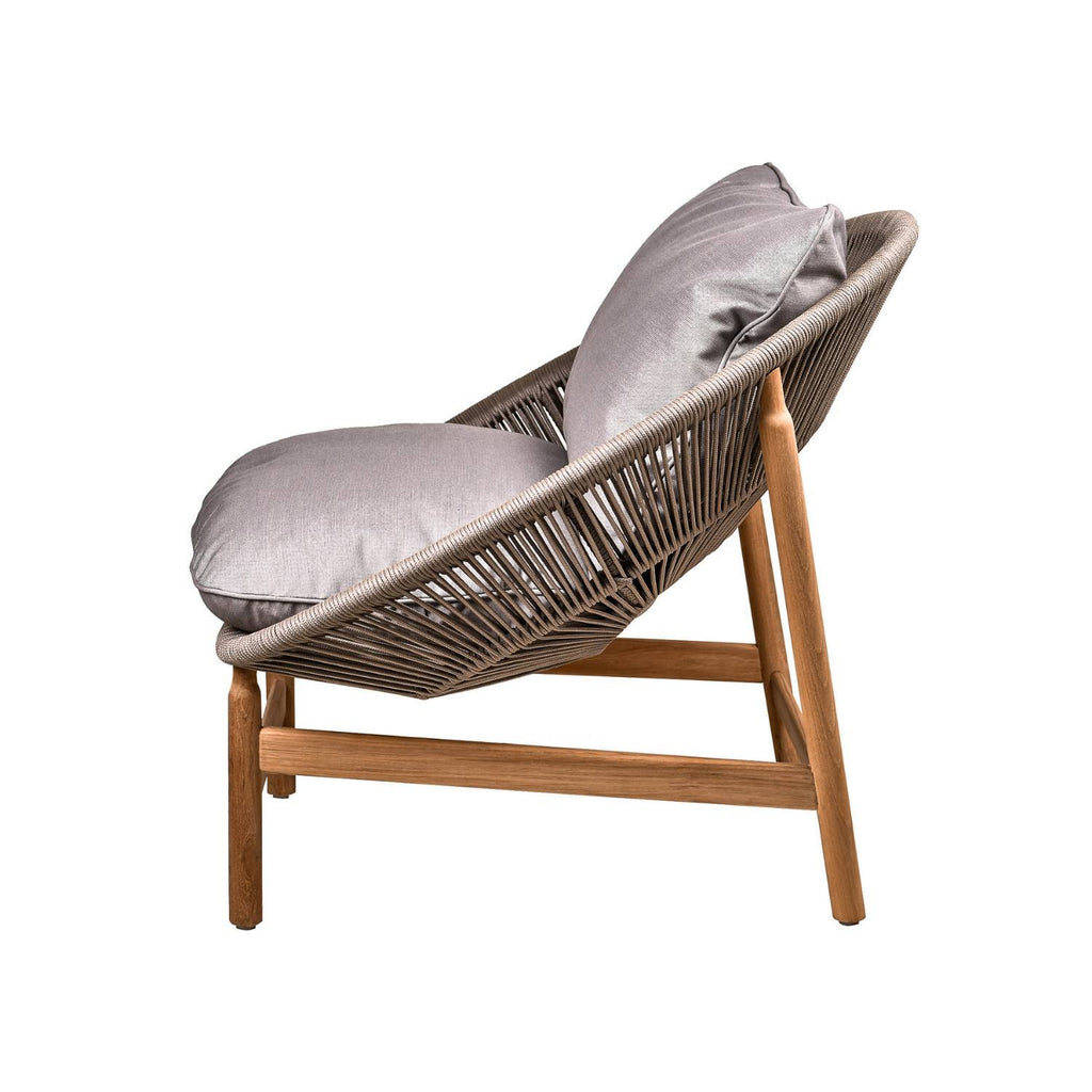 MATERA LOUNGE CHAIR | OUTDOORS | TEAK + TAUPE - Green Design Gallery