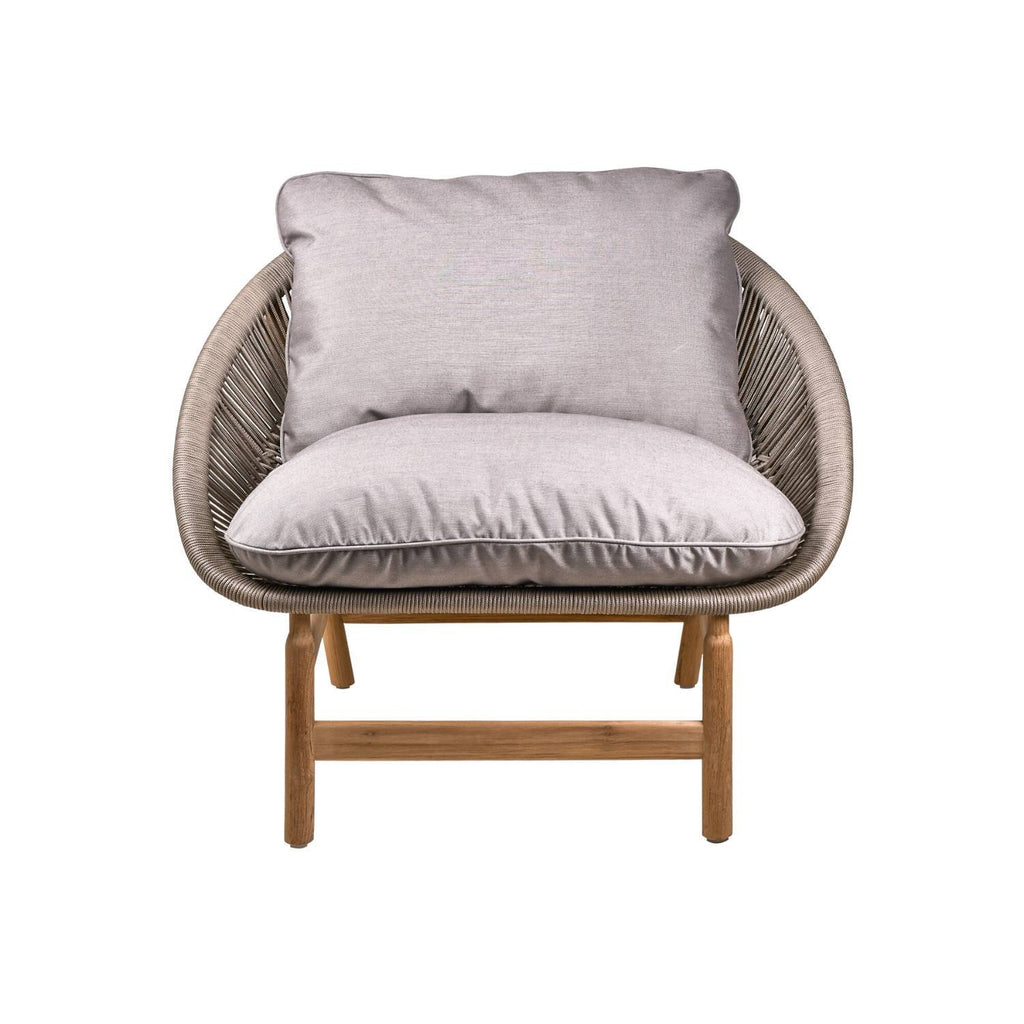 MATERA LOUNGE CHAIR | OUTDOORS | TEAK + TAUPE - Green Design Gallery