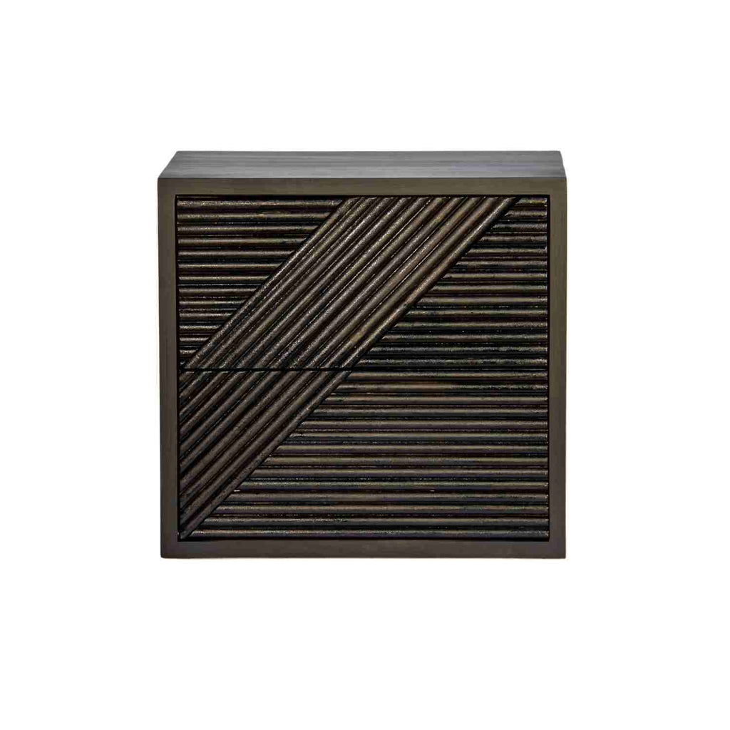 MAZE (BED)SIDE TABLE | CHARCOAL - Green Design Gallery