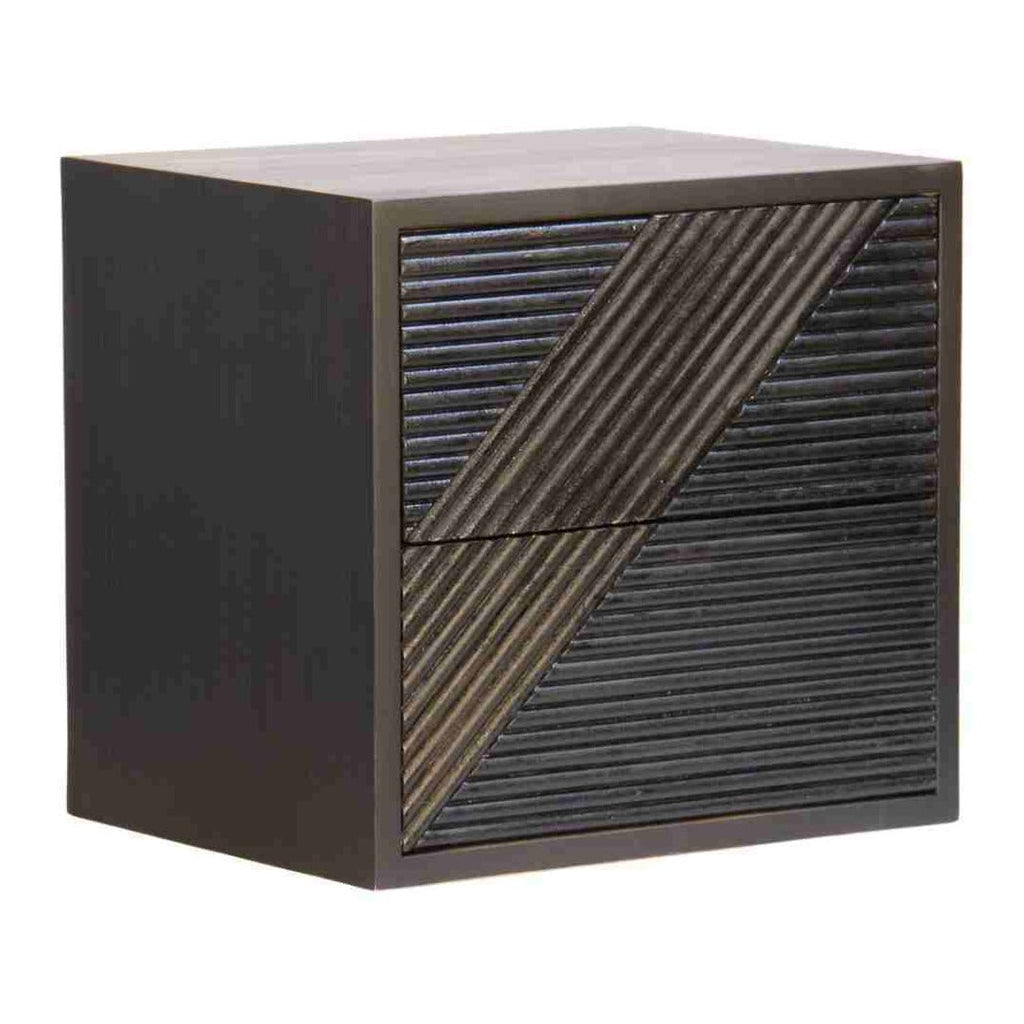 MAZE (BED)SIDE TABLE | CHARCOAL - Green Design Gallery