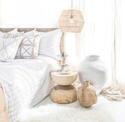 MELE SIDE TABLE + STOOL | NATURAL - Green Design Gallery