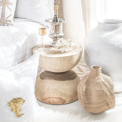 MELE SIDE TABLE + STOOL | NATURAL - Green Design Gallery