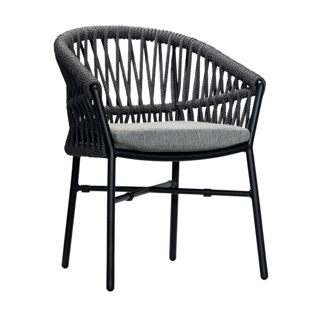 MILA ARMCHAIR | BLACK + GREY - Green Design Gallery