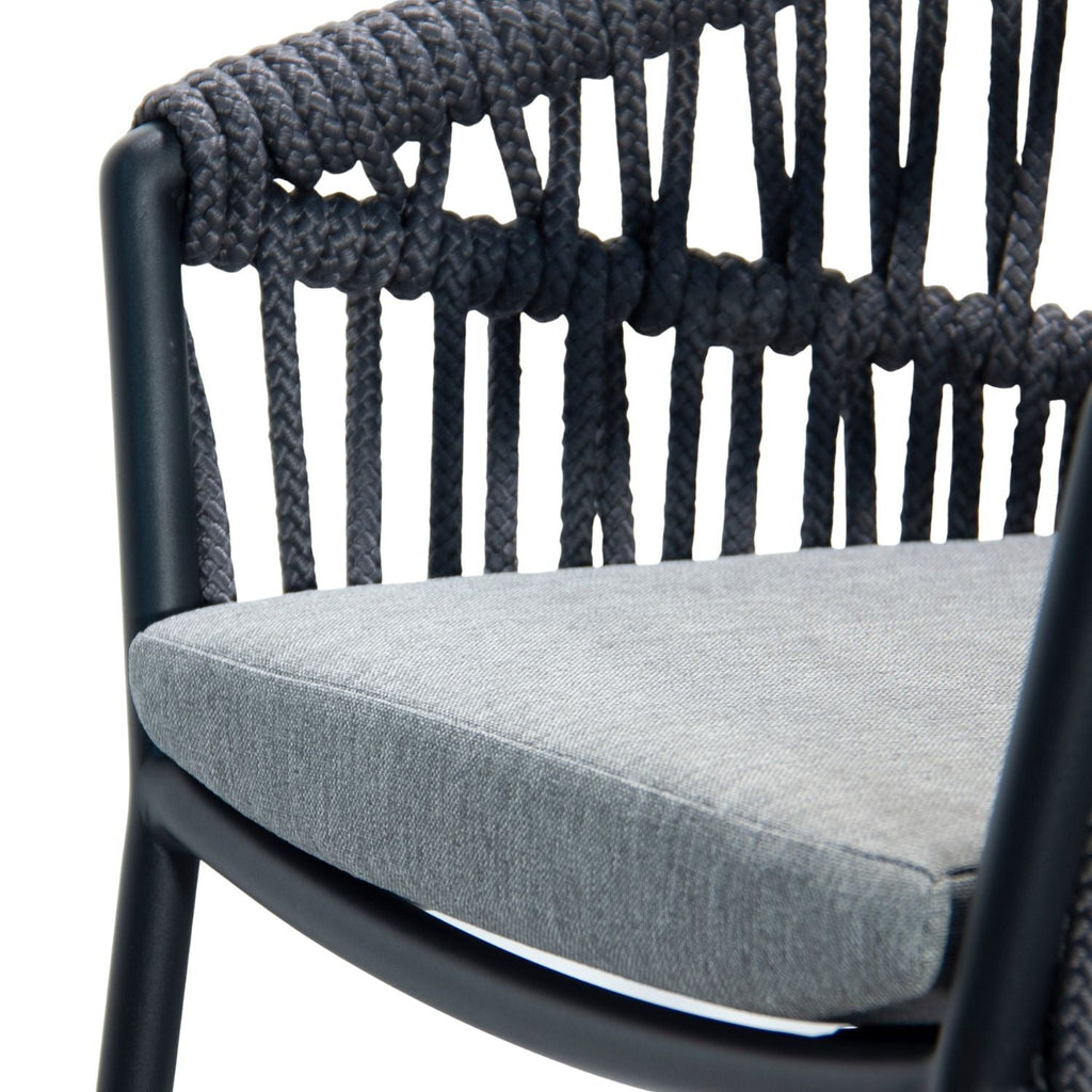 MILA ARMCHAIR | BLACK + GREY - Green Design Gallery