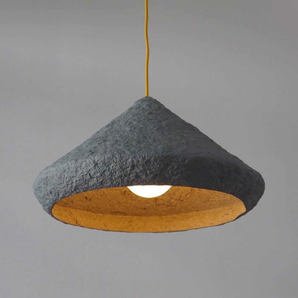 MIZUKO PENDANT LAMP | PAPIER MACHÉ | 3 SHAPES + 4 COLORS - Green Design Gallery