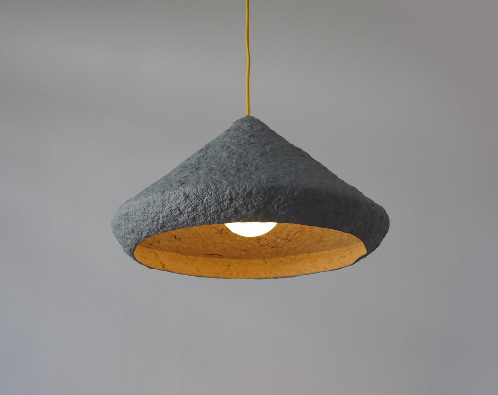 MIZUKO PENDANT LAMP | PAPIER MACHÉ | 3 SHAPES + 4 COLORS - Green Design Gallery