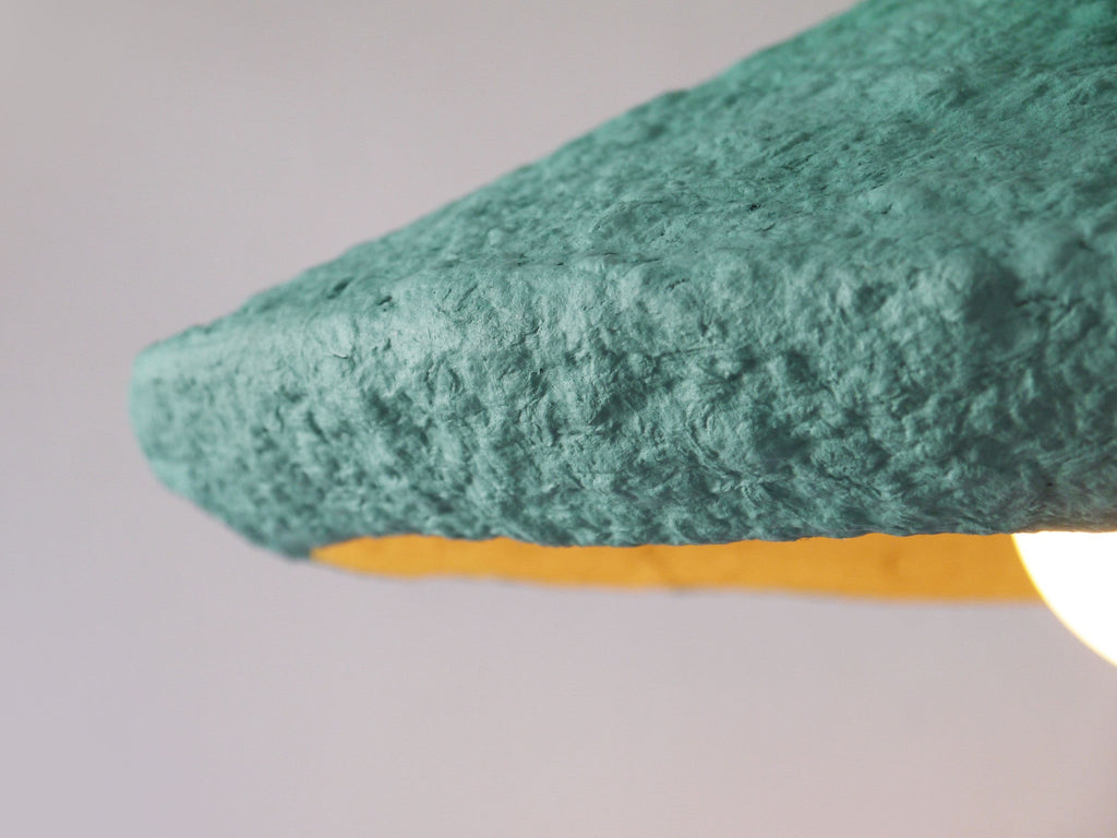 MIZUKO PENDANT LAMP | PAPIER MACHÉ | 3 SHAPES + 4 COLORS - Green Design Gallery